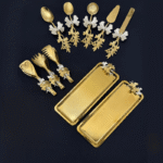 Elegant Luxury Silver & Gold 10-Piece Serving Set