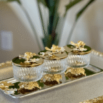 Luxury Glass Storage Jars – Set of 3 with Gold Butterfly Lids