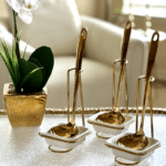 Luxury Gold Serving Ladle Set (2-Piece) _ Elegant Tableware - Image 2